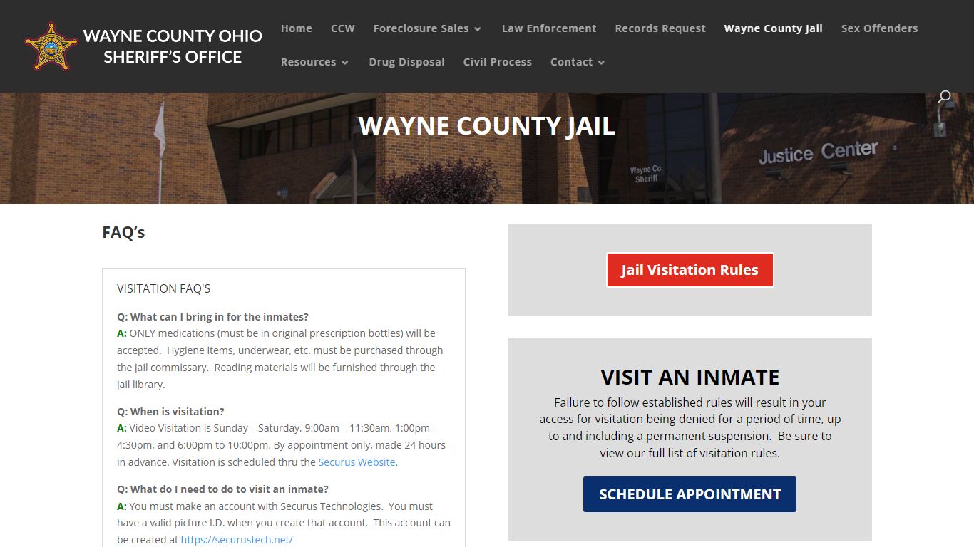 Wayne County Jail | Wayne County Sheriff's Office