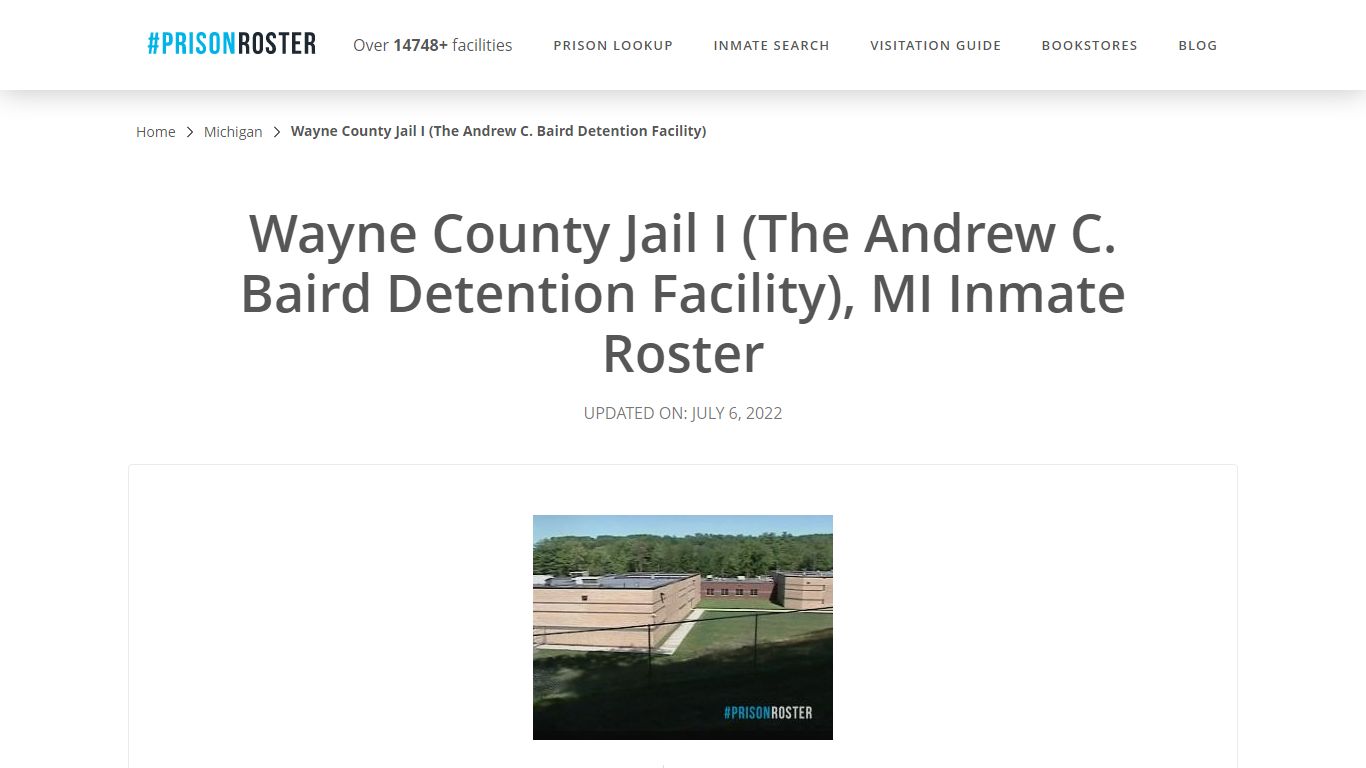 Wayne County Jail I (The Andrew C. Baird Detention ...